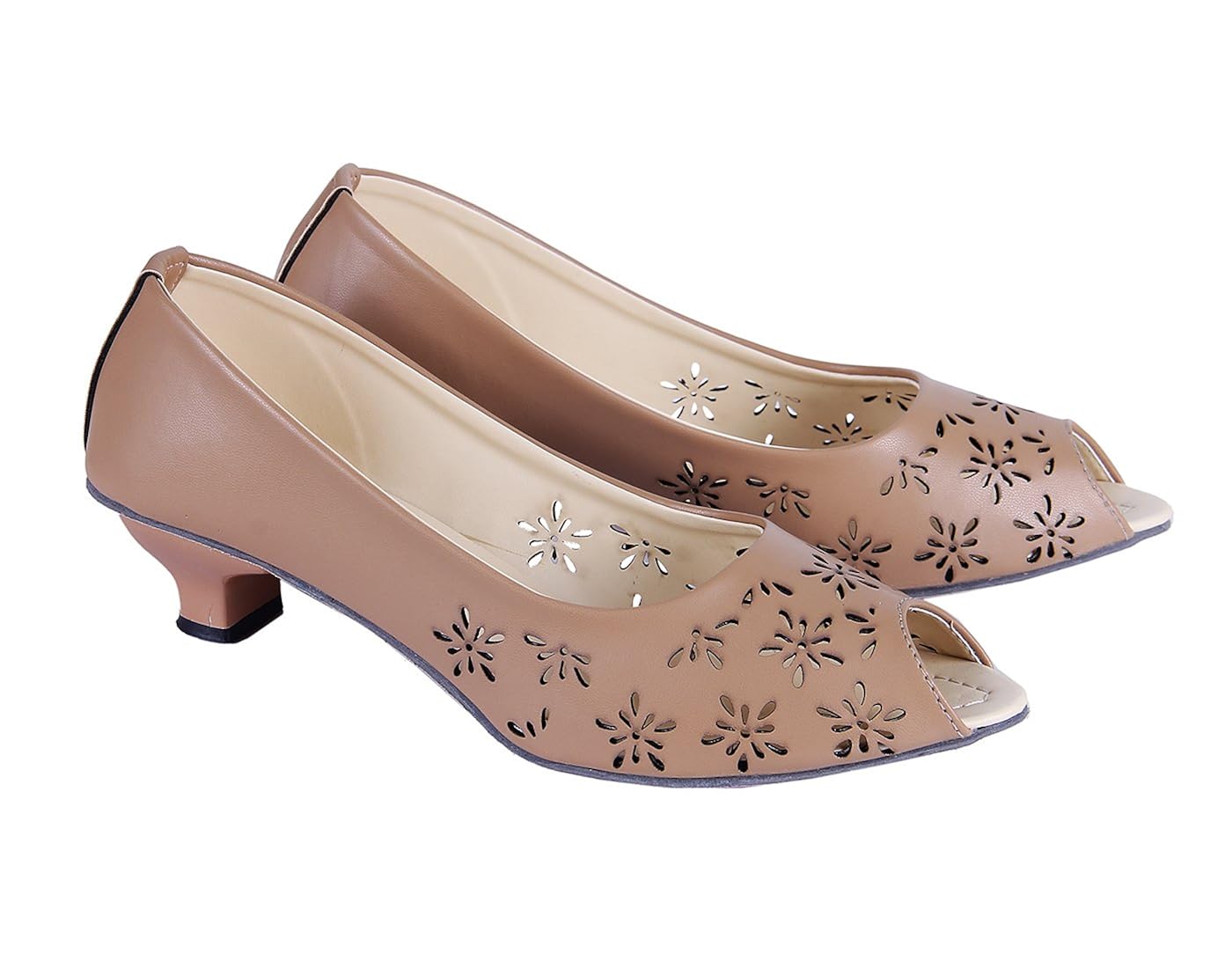 goyal tan laser punch heels