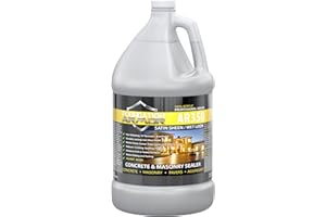 FOUNDATION ARMOR Armor AR350 Low Gloss Wet Look Concrete Sealer 1 Gallon - Professional Grade Color Enhancing Solvent Based Acrylic Sealer for Exterior Concrete and Pavers - 700 VOC
