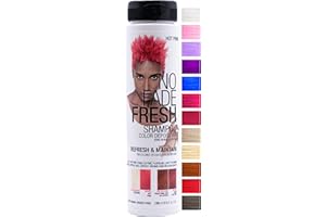 NO FADE FRESH Hot Pink Color Depositing Shampoo - Semi Permanent Hair Color with BondHeal Bond Rebuilder - Hot Pink Hair Dye 6.4 oz
