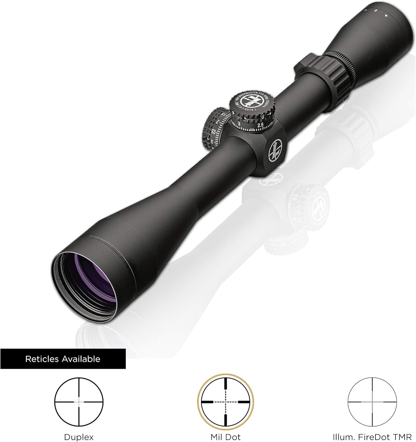 Leupold 115390 Mark AR MOD 1 Riflescope with Mil Dot Reticle, 39x40