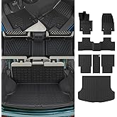 Dattumar Floor Mats Compatible with 2023-2025 2026 Lexus RX350 RX350H RX500H Trunk Mat Cargo Liner All Weather Back Seat Cover Protector 2024 RX350 Accessories (Trunk Mat+Backrest Mat+Floor Mats)