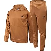 New Balance Boys Sweatsuit Set - 2 Piece Tech Fleece Hoodie Sweatshirt and Jogger Sweatpants Tracksuit Set for Boys (2T-16)