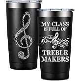 BIRGILT Music Teacher Gifts for Women, Men - Christmas Gifts for Music Teachers - My Class Is Full of Treble Makers - 20oz Tumbler Cup