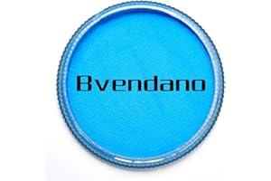 BVENDANO 30g Professional Face Paint Water Based Single Color Cake Makeup Body Paint for Adults, Kids, SFX (Aqua Blue)