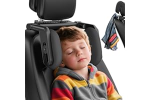 ZORUNOWA Car Headrest Pillow, 4-Way Adjustable Car Headrest,Thickened Memory Foam Road Pal Headrest, Neck Support Pillow, U- Shaped Design, Travel Car Sleeping,Suitable for Kids and Adults