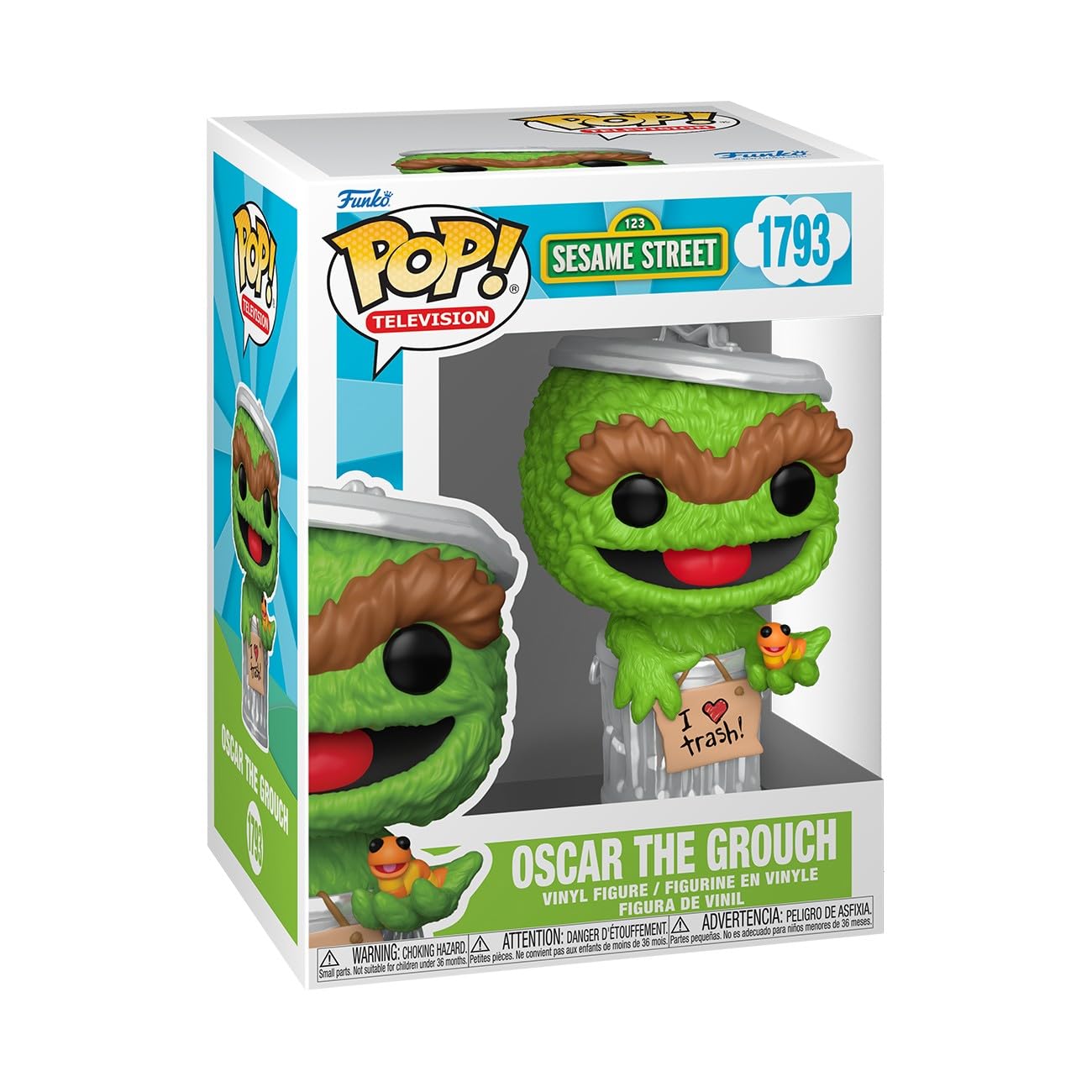 Funko Pop! TV: Sesame Street - Oscar the Grouch - Collectable Vinyl Figure - Gift Idea - Official Merchandise - Toys for Kids & Adults - Cartoon Fans - Model Figure for Collectors