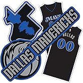 Desert Cactus Dallas Mavericks Sticker NBA Officially Licensed Vinyl Decal Laptop Water Bottle Car Scrapbook (City Edition 2023)
