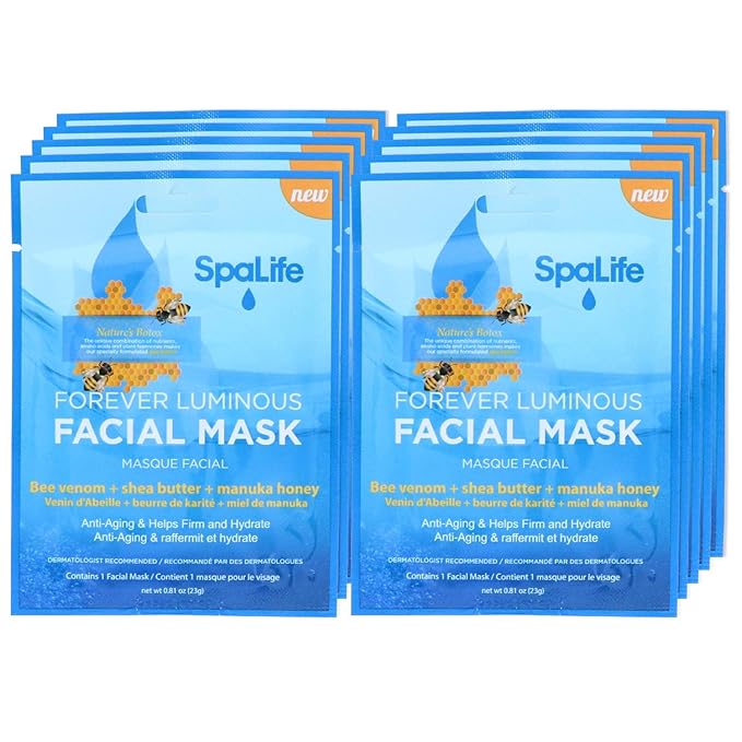 Download Amazon Com Spalife Hydrating Purifying Anti Aging Detoxifying And Soothing Korean Facial Masks 10 Masks Bee Venom Shea Butter Manuka Honey Beauty PSD Mockup Templates