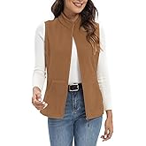 Xeoxarel Women's Fleece Vest with 6 Pockets (XS-2XL)