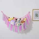 VISATOR Toy Hammock for Stuffed Animals Macrame Storage Net 55"x42" view 8