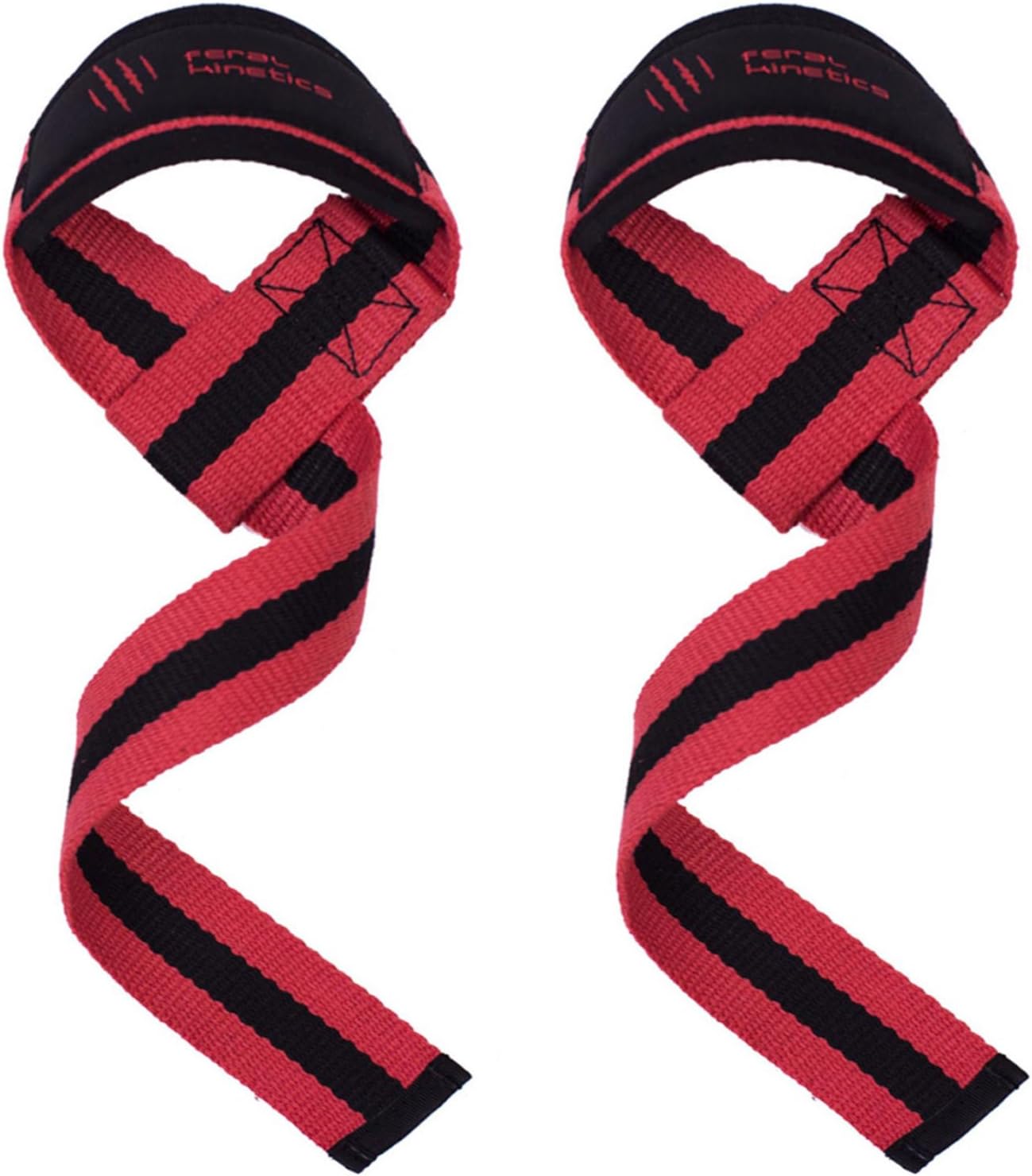 Feral Kinetics โLifting Straps with Neoprene Padding 24" - For Weight Lifting, Powerlifting, Weight Training, Body Building, Strength Training