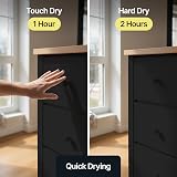 Hemway Jet Black Chalk Paint 1L Matt Finish for Furniture & Walls view 7