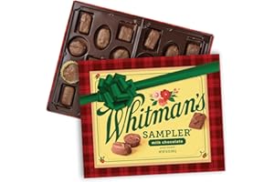 TABOOM Whitman’s Sampler Assorted Milk Chocolates for Gift Presents, Valentines Day, Birthdays - Premium Assortment Gourmet Assorted Gift Chocolate Box with 11 Flavors - Great for Sharing, 10oz, 22 Pieces