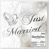 Udo Schmidt Serviettes Just Married Pack of 20