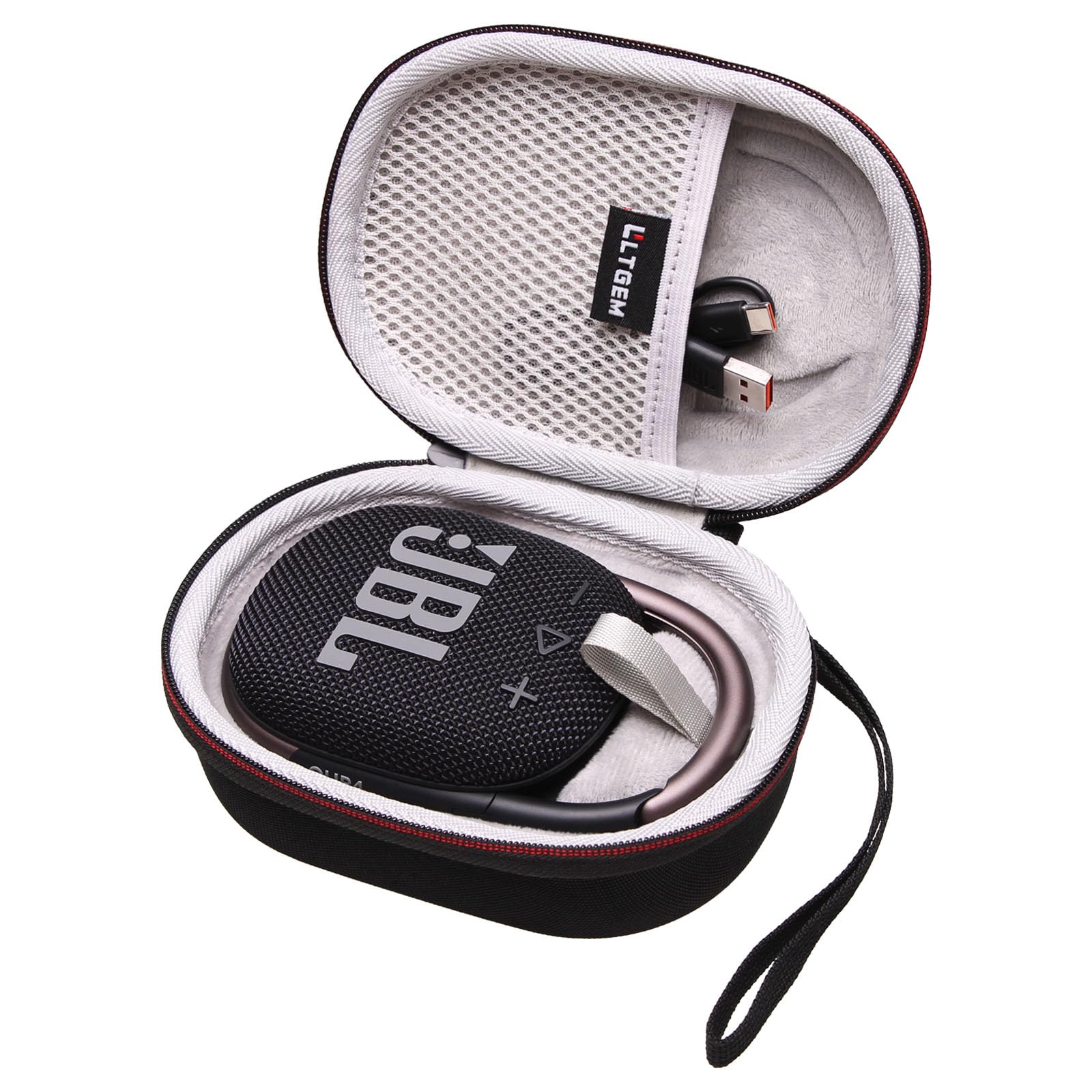 Photo 1 of (Case Only) 
LTGEM Case Compatible with JBL Clip 4 Portable Mini Bluetooth Speaker, Black