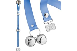 PoochieBells Handcrafted Dog Doorbell for Potty Training, Easy & Quick, Doggie-Safe USA-Made Dog Doorbell w/Perfect Sound, Trainer Recommended for Over 20 yrs, Hydrangea