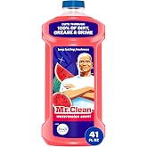 Mr. Clean All Purpose Cleaner, Mop Soap, Floor Cleaner for Mopping Home, Bathroom, &amp; Kitchen, Cleaning Liquid for Mop &amp; Bucket, Cleaning Supplies, Multi-Surface Dilutable, Watermelon, 41oz