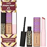 tarte shape tape best-sellers set – Shape Tape Concealer, Hydrating Lip Gloss Balm & Mascara for Curl, Volume & Length, Longwear, Cruelty Free
