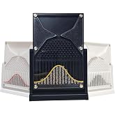 7.1 * 4.7 Inch Galton Board Mathematical Model, Probability and Statistics Learning Kit, Probability Teaching Demonstration, for Physical School Laboratory Teaching (Color: Gold Curve)