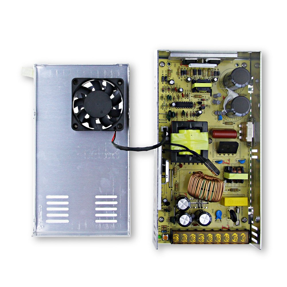 ALITOVE DC 24V 15A 360W Power Supply Universal Regulated Switching Transformer Adapter LED Driver 110V/220V AC Input for LED Strip CCTV Radio