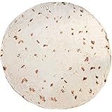 CACY Burrito Blanket Double Sided 60 inches Giant Flour Tortilla Blanket, Soft and Comfortable Novelty Taco Blanket for Adult