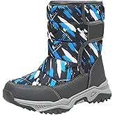 Kids Snow Boots Winter Boys Girls Waterproof Insulated Fleece Lined Ski Shoes Cozy Outdoor Non Slip Hiking Booties