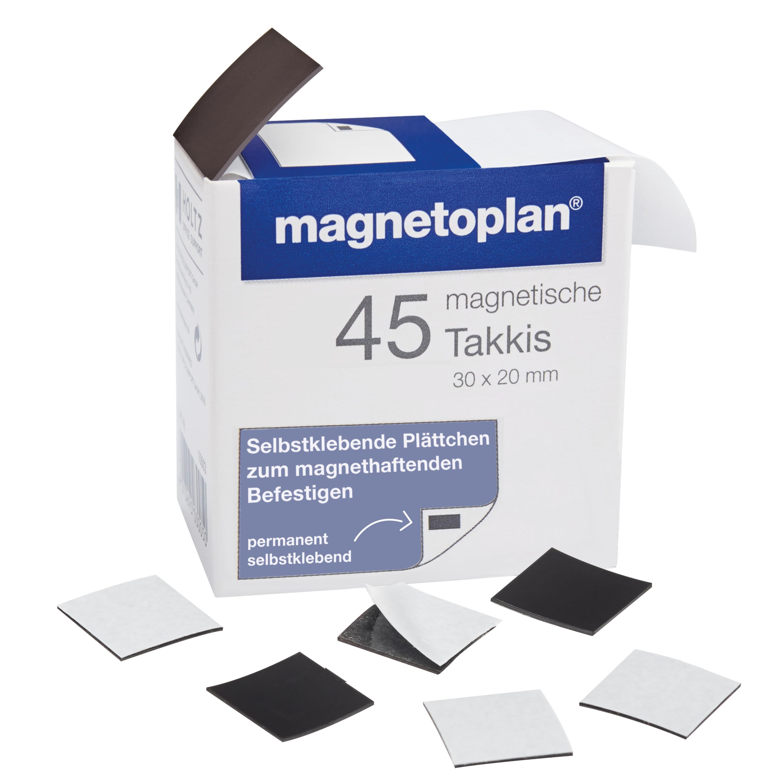 MAGNÉTOPLAN Takkis Dispenser Aimantés- Stickers, Black