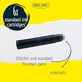 Online Standard Ink Cartridges Midnight Blue 6x Universal Fountain Pen Ink view 2