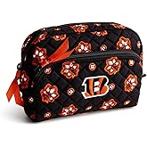 Vera Bradley Women's Cotton Nfl Medium Cosmetic Makeup Organizer Bag (Multiple Teams Available), Dallascowboysonblue/Graybandana, One Size