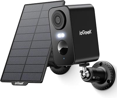 ieGeek 2K Solar Wireless Security Camera Outdoor with Color Night Vision