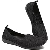 DEXJEWU Women's Loafer Flats Round Toe Dressy Shoes Comfort Walking Slip-on Work Penny Office Driving Shoes