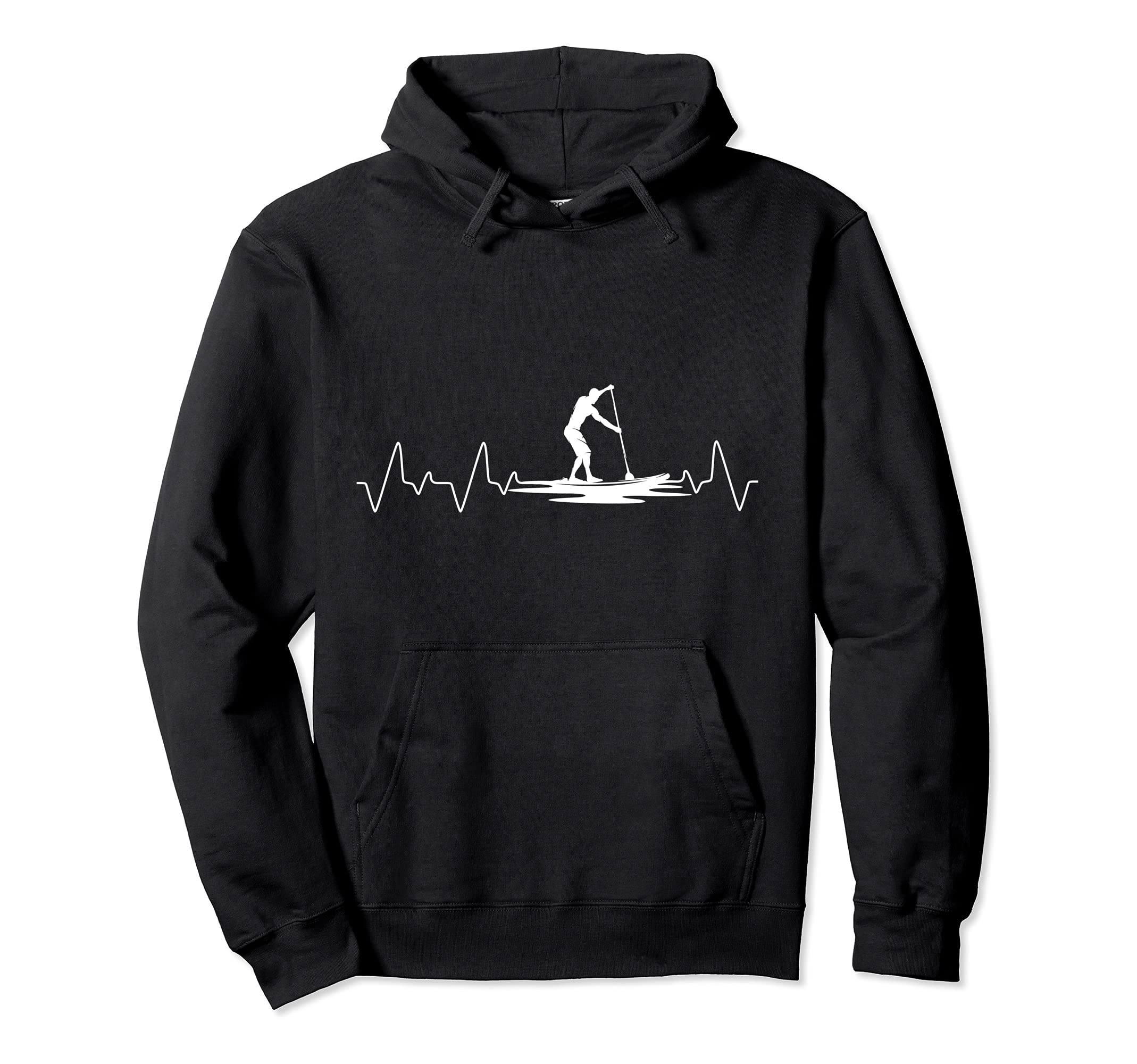 Heartbeat Paddleboarding Stand Up Paddling Outdoor Sport SUP Pullover Hoodie