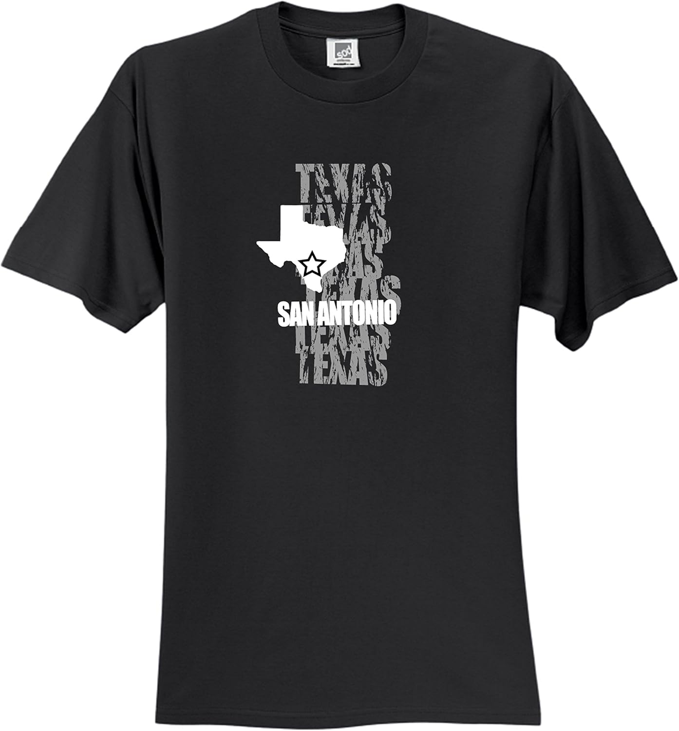San Antonio Texas 3930 Slogan Humorous Tee Shirt Black