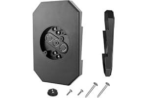 WETOOLGOO Siding Mounting Block, 8141DBL Siding Mounting Kit with Built-in Electrical Box, Vertical Siding Lamps Mounting Plate Siding Light Blocks for 1/2 inch Lap Siding Black 1 Pack