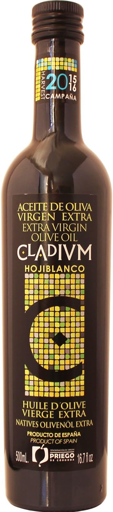 Special Selection -CLADIVM- Award Winning, Cold Pressed EVOO Extra Virgin Olive Oil, 17-Ounce Glass Bottle