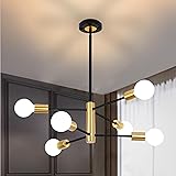 HUMHOLD 6-Light Modern Sputnik Chandelier, Mid