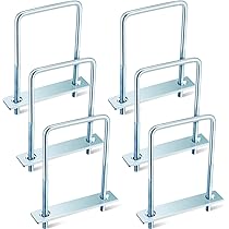 Dunzy 4 Pcs Square U Bolts Zinc Plated, Heavy Duty Carbon Steel U Bolt Industrial And Scientific Supplies For Boat Trailer Tube, Rectangular Wood And Metal Objects (3/8'' X 3'' X 7 - View #7