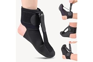 OSDTKRU Plantar Fasciitis Socks, Plantar Fasciitis Night Splint Socks, Adjustable Orthopedic Foot Drop Brace, Plantar Fasciitis Relief Night Splint, Achilles Tendonitis and Heel Pain Relief (Medium)