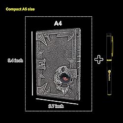 Haxtec DND Notebook 3D Embossed Silver Dragon