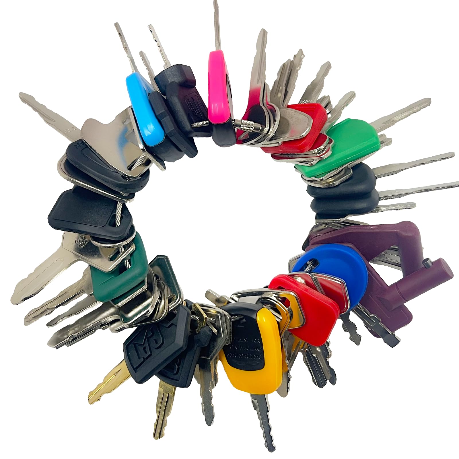 thumbnail image 2 of 100-Piece Heavy Equipment Ignition Keys Set - Fits CAT, Case, Deere, Kubota, JCB & More 2 of 3