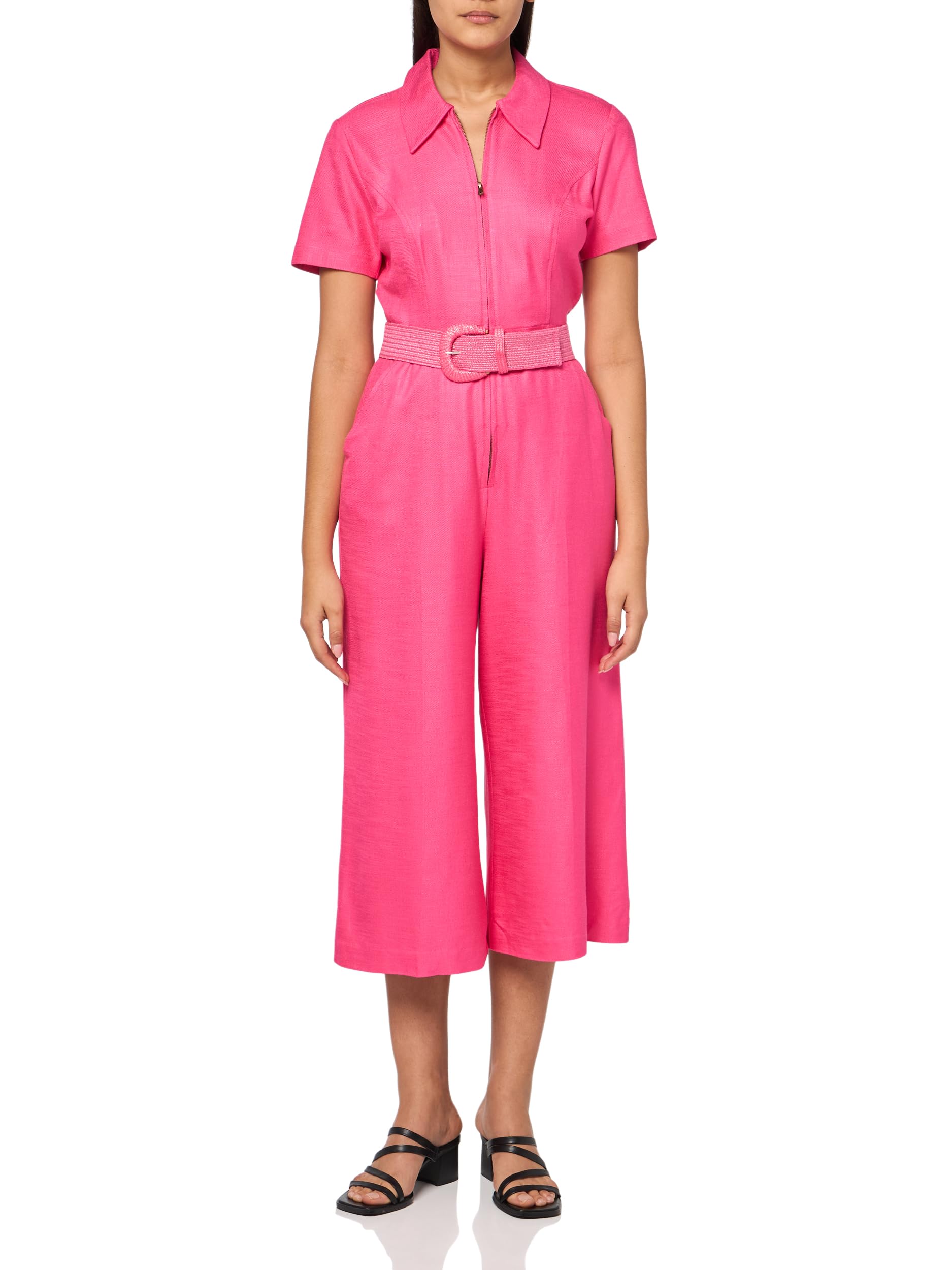 Tina | Women’s Strappy Textured Print Jumpsuit