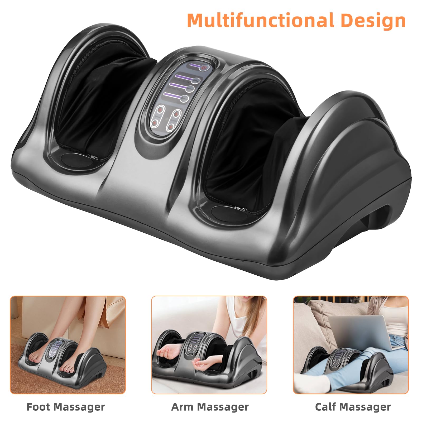 Foot, arm, and calf massage positions