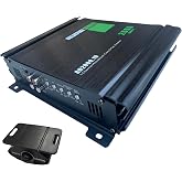 Audio360 AD2000.1 Monoblock Car Audio Amplifier - 2000W Max, 350W RMS at 1 Ohm, Class D 1-Ohm Stable Subwoofer Amp, 88dB SNR, Compact Design