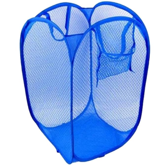 Aryshaa Net Square Shape Foldable Laundry Basket, Bag Amazon.in