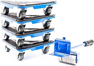 RaKao Möbelroller - Möbelheber Stabile Transporthilfe zum sicheren Transportieren von Möbeln - Waschmaschinen - Belastbarkeit 100kg FÜR ALLE 4 Rollen, Umzugshilfe - Transportroller