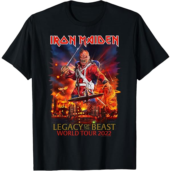 Amazon.com: Iron Maiden Legacy of The Beast World Tour 2022 T