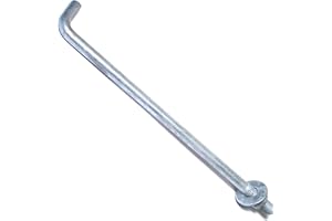 Hard-to-Find Fastener 014973147396 Galvanized Anchor Bolts, Gray 1/2-13 x 12, Piece-25