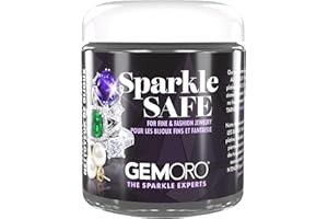 GemOro Sparkle Safe Jewelry Cleaner | for Fine & Fashion Jewelry | Professional Performance Cleans Rings Watches Glasses Earrings