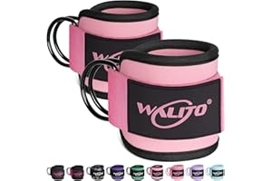 WALITO Gym Ankle Straps for Working Out - Glute Ankle Cuff Kickback Strap, Gym Cable Machine Accessories for Women Glute Leg Extensions, Hip Abductors & Lower Body Exercises Equipment