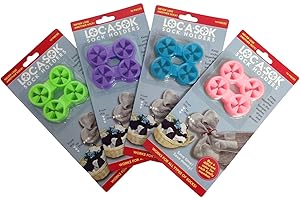 Loc A Sok Sock Locks (Pack of 40), Green,pink,purple